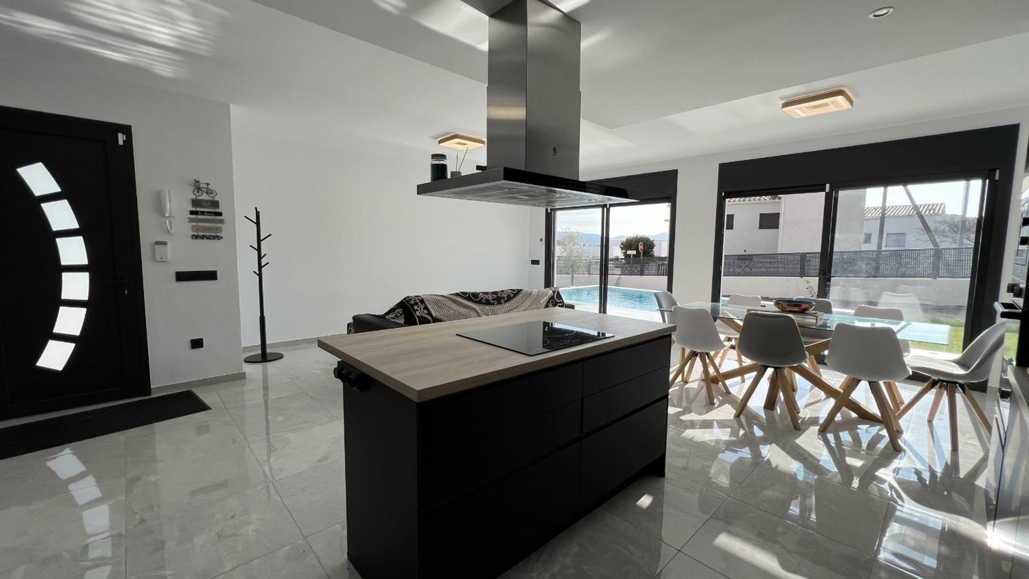 Casa Moderna Roses Con Piscina Y Jardin Mas Bosca, Roses Villa Palau Saverdera Luaran gambar