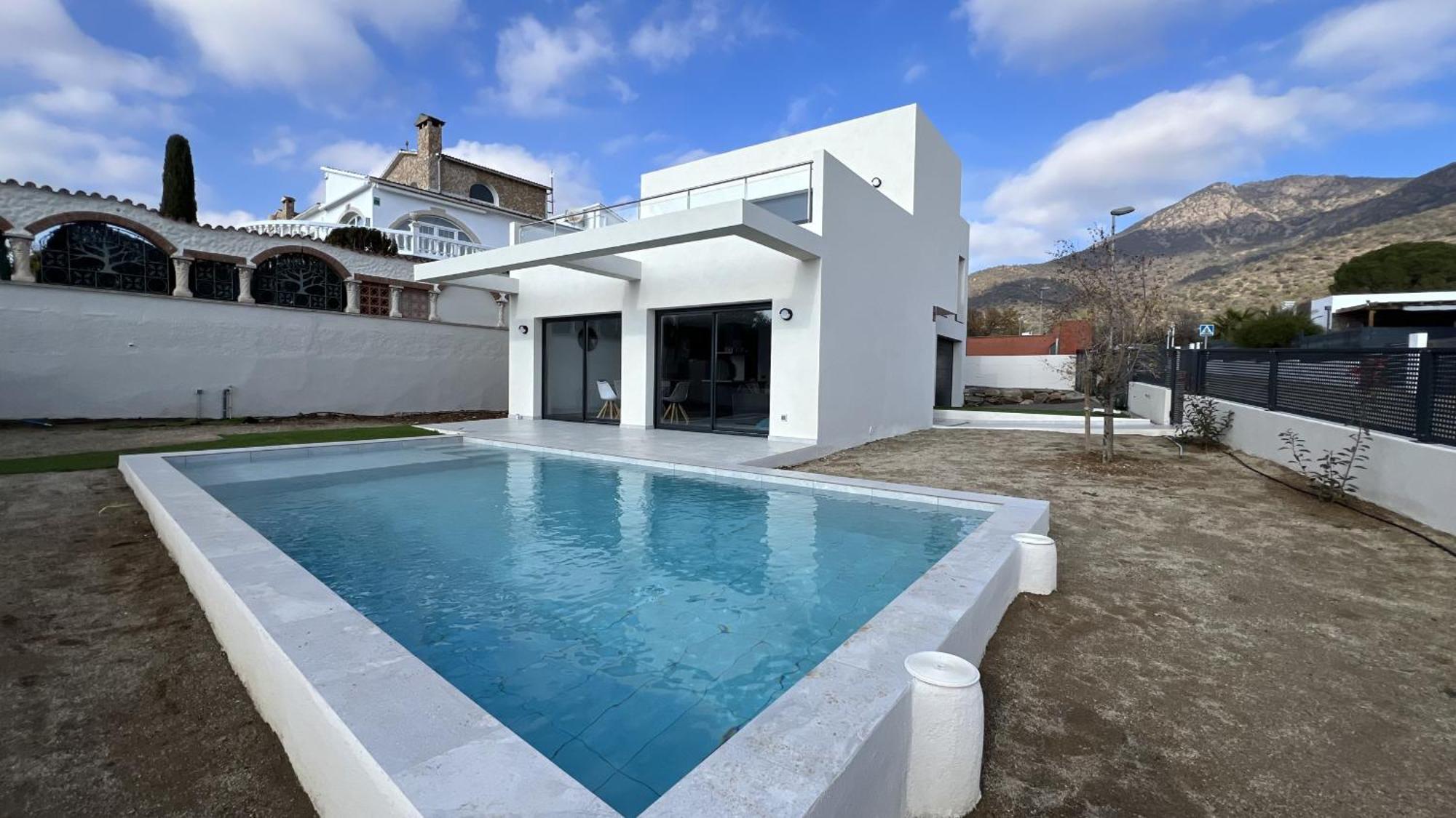 Casa Moderna Roses Con Piscina Y Jardin Mas Bosca, Roses Villa Palau Saverdera Luaran gambar