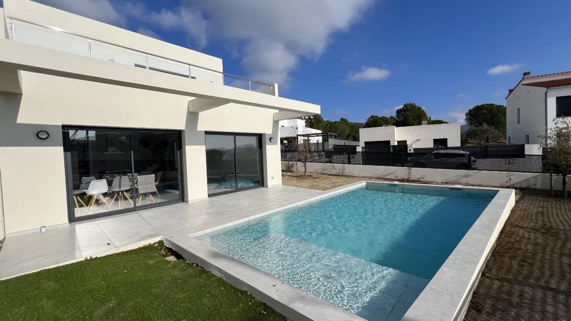 Casa Moderna Roses Con Piscina Y Jardin Mas Bosca, Roses Villa Palau Saverdera Luaran gambar
